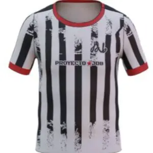 Camiseta rallas negro blanco